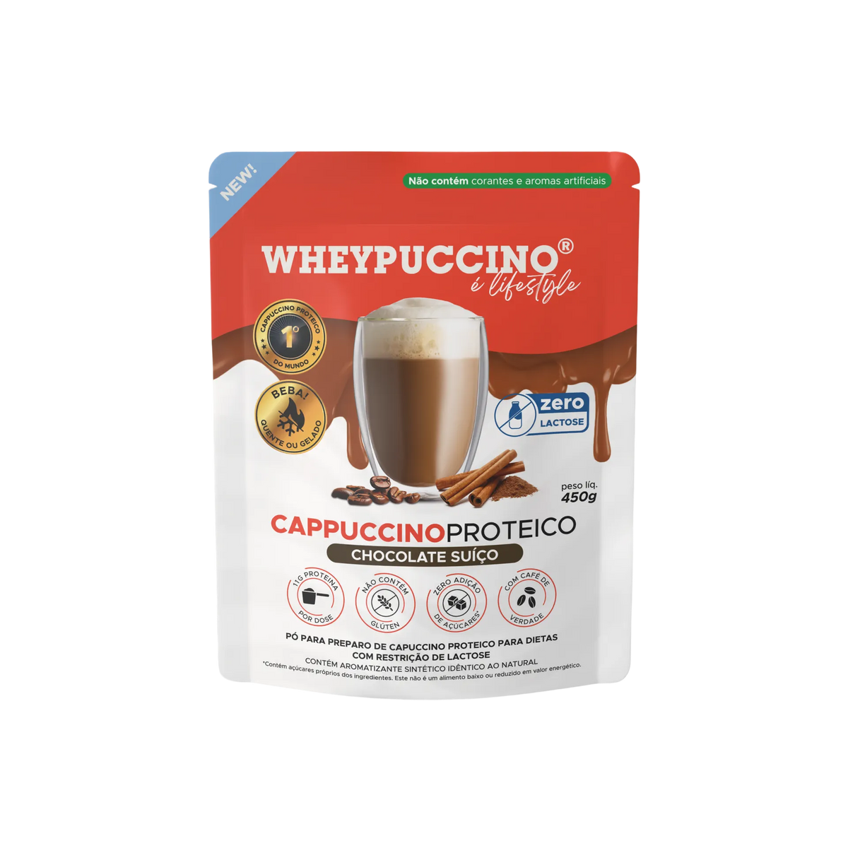 Wheypuccino Pacote Chocolate Suíço